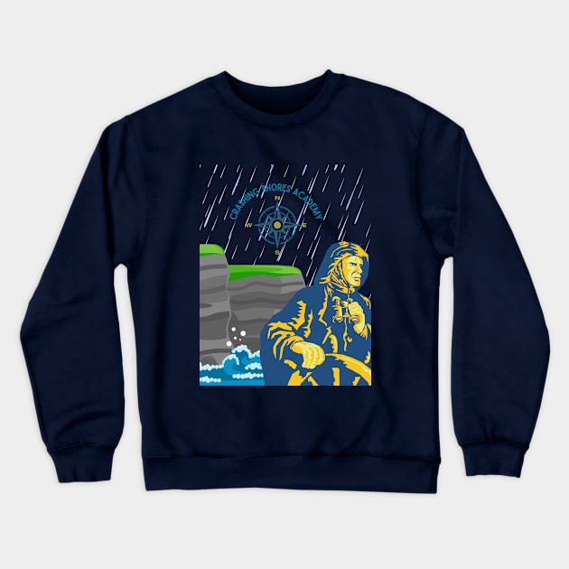 Crashing shores academy Crewneck Sweatshirt by Benjamin Customs